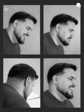 Um corte visto de quatro ângulos